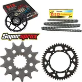 Kettensatz Alu schwarz für: BETA RR300 Enduro 12-15/RR350 13-49-114 DID520NZ Clip