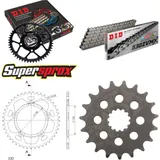 Kettensatz Alu schwarz für: TRIUMPH Daytona 955 I [5 x Ø1 19-44-106 DID530ZVM-X Endlos