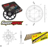Kettensatz Alu rot HM CR125 Supermotard 04-06 13-40-116 DID520VX3(G&B) Endlos