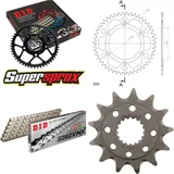 Kettensatz Alu rot HM CRF250 Supermotard 04-06 13-40-112 DID520ZVM-X(S&S) Endlos