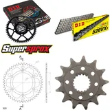 Kettensatz Alu rot HM CRE250 Enduro 04-06/CRE450 F E 13-47-116 DID520VX3 Endlos