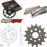Chain Kit - ALU - black for: DUCATI 851 SP 88-89 15-38-098 DID520ZVM-X(S&S) rivet