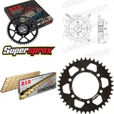 Kettensatz Alu schwarz für: DUCATI 750 SS 99-01 14-40-100 DID520ZVM-X(G&G) Endlos
