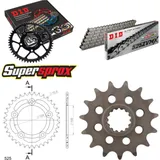 Kettensatz Alu schwarz für: DUCATI 999 R 03-06/999 S 03-06 15-36-096 DID525ZVM-X Endlos