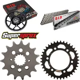 Chain Kit - ALU - black for: DUCATI 851 SP 91-91/900 FE 98 15-37-098 DID520ZVM-X rivet