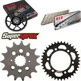Chain Kit - ALU - black for: DUCATI 851 SP 91-91/900 FE 98 15-37-098 DID520ZVM-X(S&S) endless