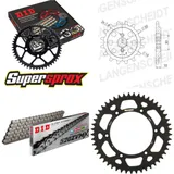 Kettensatz Alu schwarz für: HUSQVARNA CR125 92-94 12-49-116 DID520ZVM-X Endlos