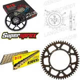 Kettensatz Alu schwarz für: HUSQVARNA WR125 92-94 13-52-114 DID520VX3(G&B) Clip