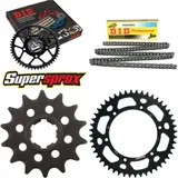 Kettensatz Alu schwarz für: HUSQVARNA CR250 92-94/WR250 9 14-48-114 DID520NZ Clip