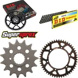 Kettensatz Alu schwarz für: HUSQVARNA TE449 11-13 15-51-108 DID520 Clip
