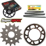 Kettensatz Alu schwarz für: HUSQVARNA TE449 11-13 15-51-108 DID520NZ Clip
