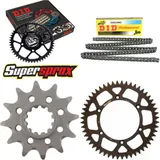 Kettensatz Alu schwarz für: HUSQVARNA TC610 92-97 12-52-120 DID520NZ Clip
