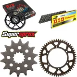 Kettensatz Alu schwarz für: HUSQVARNA TC570 01-02 14-52-116 DID520 Clip