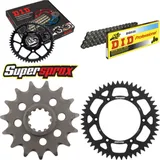 Kettensatz Alu schwarz für: HUSQVARNA CR250 99-99 15-50-114 DID520 Clip
