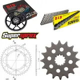 Kettensatz Alu schwarz für: HUSQVARNA SM610 /S 00-08 16-45-120 DID520VX3 Endlos