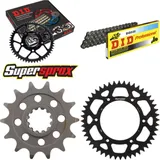 Kettensatz Alu schwarz für: HUSABERG FE400 /S /E 00-03/FE 14-48-120 DID520 Clip