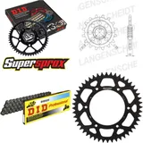 Chain Kit - ALU - black for: HUSABERG FE450 E 04-08/FE550 15-48-116 DID520 Clip