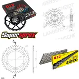 Kettensatz Alu schwarz für: HUSABERG FS650 C /E 01-08 15-40-110 DID520VX3 Endlos