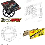 Kettensatz Alu schwarz für: HUSABERG FS650 C /E 01-08 15-40-110 DID520VX3(G&B) Endlos