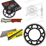 Kettensatz Alu schwarz für: HUSABERG FE501 /S /E 03-04 15-48-120 DID520VX3 Endlos