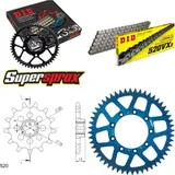 Chain Kit - ALU - blue TM Enduro 125 00-11 13-52-114 DID520VX3 rivet Chain Kit - ALU - blue TM Enduro 125 00-11 13-52-114 DID520VX3 rivet