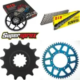 Kettensatz Alu blau TM Cross 125 03-12 13-51-114 DID520VX3 Endlos