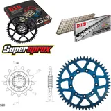 Kettensatz Alu blau TM Cross 400 02-10/SMF400 F 02-0 13-50-116 DID520ZVM-X(S&S) Niet