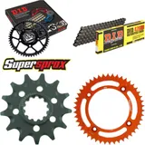 Kettensatz Alu orange für: KTM SX85 17``/14`` 18- 13-46-120 DID428HD Clip