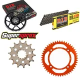 Kettensatz Alu orange für: KTM SX85 19``/16`` 18- 14-49-124 DID428D Clip