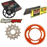 Kettensatz Alu orange für: KTM SX85 19``/16`` 18- 14-49-124 DID428HD Clip