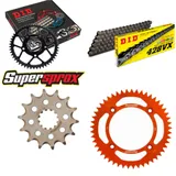 Kettensatz Alu orange für: KTM SX85 19``/16`` 18- 14-49-124 DID428VX Endlos Kettensatz Alu orange für: KTM SX85 19``/16`` 18- 14-49-124 DID428VX Endlos