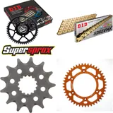 Chain Kit - ALU - orange for: KTM 125 LC2 97-00/Sting 125 8 13-45-110 DID520ZVM-X(G&G) endless