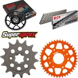 Chain Kit - ALU - orange for: KTM 200 Duke 15- 14-42-118 DID520ZVM-X endless Chain Kit - ALU - orange for: KTM 200 Duke 15- 14-42-118 DID520ZVM-X endless