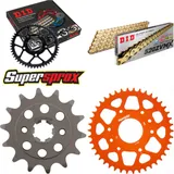 Chain Kit - ALU - orange for: KTM 200 Duke 15- 14-42-118 DID520ZVM-X(G&G) rivet