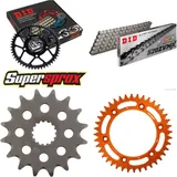 Kettensatz Alu orange für: KTM 625 SXC 03-05 16-40-110 DID520ZVM-X Endlos