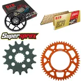 Kettensatz Alu orange für: KTM EGS620 LC4 94-94/EXC620 LC 15-50-118 DID520ERT2(G&G) Clip