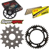 Kettensatz Alu schwarz für: KTM Duke 94-96/Adventure 640 16-42-118 DID520VX3(G&B) Endlos