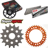 Kettensatz Alu orange für: KTM Supermoto Competition 660 16-38-108 DID520ZVM-X Niet