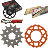 Kettensatz Alu orange für: KTM EXC450 R 08-15/SX450 F 07- 14-52-116 DID520ZVM-X(G&G) Endlos