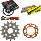 Chain Kit - ALU - orange for: KTM EXC250 Racing 04-06/EXC400 15-45-118 DID520VX3 endless
