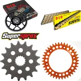 Chain Kit - ALU - orange for: KTM Duke 620 LC4 94-95/Duke 62 17-38-106 DID520VX3(G&B) endless