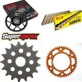 Chain Kit - ALU - orange for: KTM EGS620 LC4-E Adventurer 97 17-45-118 DID520VX3(G&B) endless