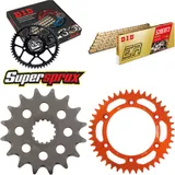 Kettensatz Alu orange für: KTM SXC620 LC4 00-02 16-42-110 DID520ERT2(G&G) Clip