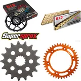 Kettensatz Alu orange für: KTM Supermoto Competition 625 17-40-118 DID520ZVM-X(G&G) Niet