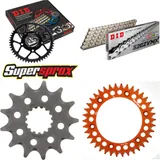 Kettensatz Alu orange für: KTM EXE125 Supermoto 00-01 13-38-106 DID520ZVM-X(S&S) Endlos