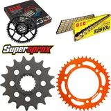 Kettensatz Alu orange für: KTM Super Adventure 14-15 17-42-120 DID525VX3(G&B) Endlos