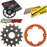 Chain Kit - ALU - orange for: KTM Super Duke 1290 R 13-15 17-38-112 DID525VX3(G&B) endless