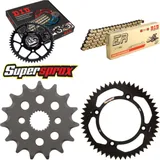Kettensatz Alu schwarz für: HONDA CR85 17``/14`` 03-04 15-50-116 DID420NZ3(G&B) Clip