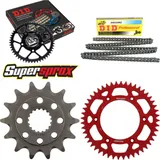 Kettensatz Alu rot für: HONDA CR250 R 02-02 14-48-114 DID520NZ Clip