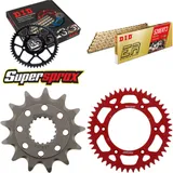 Kettensatz Alu rot für: HONDA CRF450 R 04-08 13-48-114 DID520ERT2(G&G) Clip